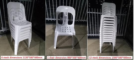 stable chairs dimensions